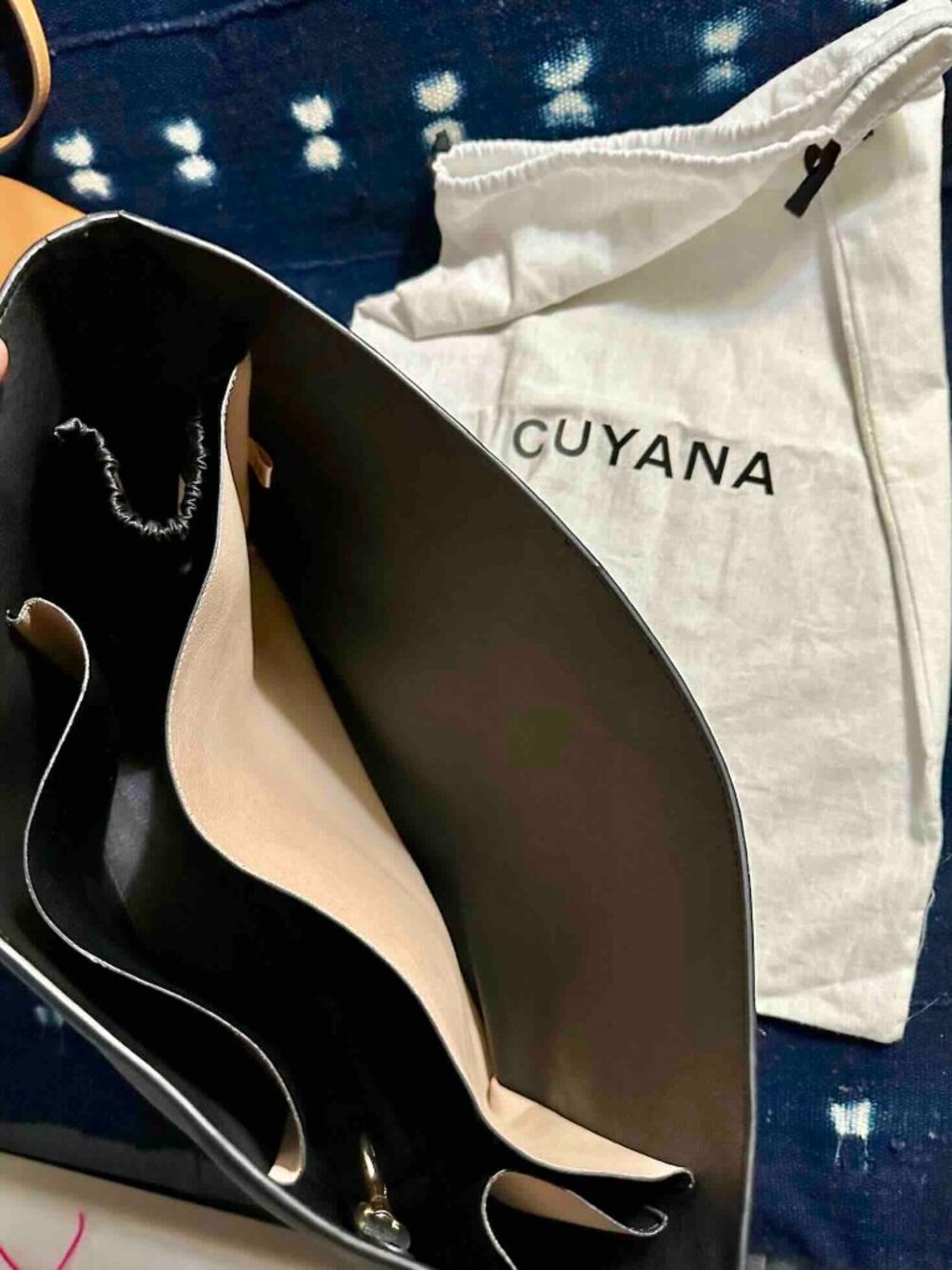 NWT CUYANA Insert Organizer for Totes Large Flexible New Black Blush